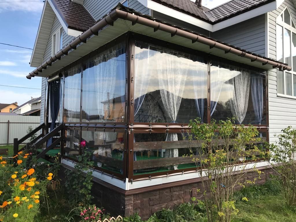 Мягкие окна для террасы частного дома в городе Иваново